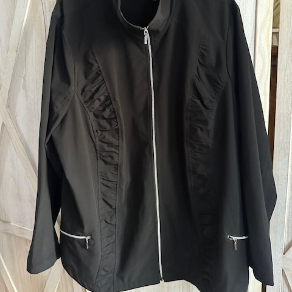 SOLD Chico's Zenergy Black - Fully Zippered Activewear Sporty type jacket